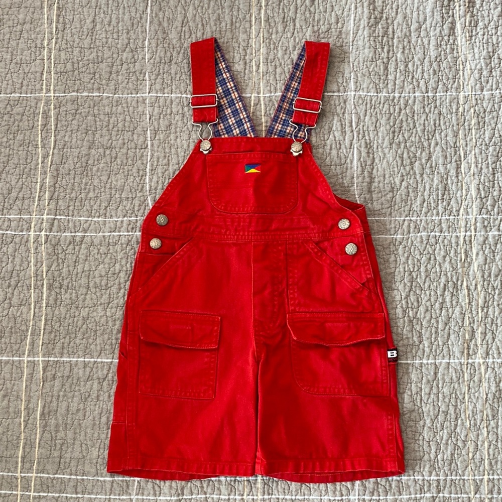✨4/$20✨ Red shortalls from Beverly Hill Polo Club (size 3T)